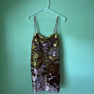 For Love & Lemon Sequin Mini Dress
